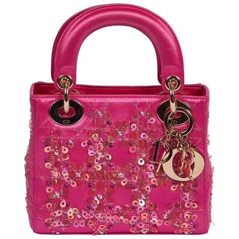 christian dior mini pink bag|lady Dior handbag pink.